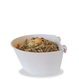 Produktbild von Olba Futternapf Tränke aus Kunststoff Weiß für Kaninchen Meerschweinchen Wachtel und Tauben