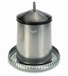 OLBA Futtersilo für Hühner aus verzinktem Metall 16x15x25 cm - 2,5 kg – Bild 1 von 3