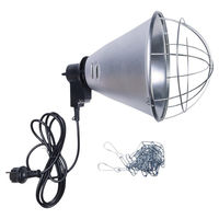 Produktbild von Olba Lampenfassung mit Kabel aus Keramik für Hühnerställe in Schwarz oder Silber