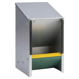 OLBA Metall Futterautomat für Geflügel mit Deckel und Anti-Verschütten 2,5 kg – Bild 1 von 5