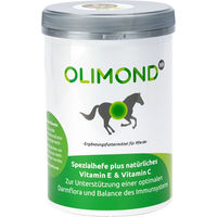 Produktbild von Olimond Ergänzungsfutter Spezialhefe Klassik für Pferde zur Unterstützung von Verdauung und Immunsystem 500g