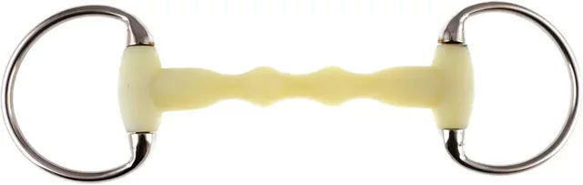 Produktbild von Olivenkopftrense Happy Mouth HM Mullen aus Gummi in Grau und Weiß