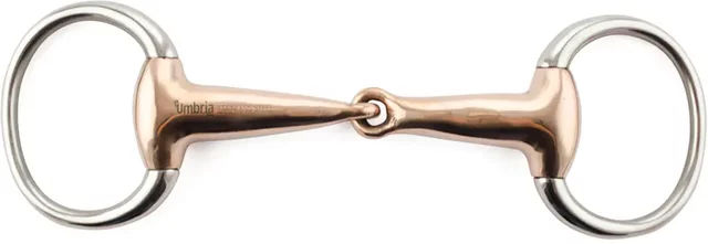 Produktbild von Olivenkopftrense Umbria Equitazione für Pferde in Silber oder Gold mit 14,5 cm Gebissweite