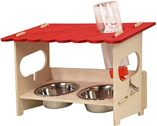 Ollesch Futterstation SNACKBAR Large aus Edelstahl mit Nagertränke für Meerschweinchen und Kaninchen - 1 Stk. – Bild 1 von 6