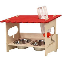 Produktbild von Ollesch Futterstation SNACKBAR Large aus Edelstahl mit Nagertränke für Meerschweinchen und Kaninchen - 1 Stk.