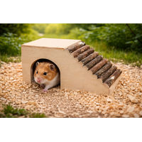 Produktbild von Ollesch Haselnusshaus aus Naturholz für Hamster und Mäuse 17 cm