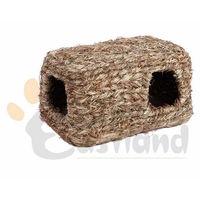 Produktbild von Ollesch Heu-Nest Natur Häuschen aus Heu und Gras 26 x 18 x 11 cm Käfigzubehör