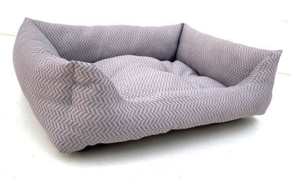 Produktbild von Ollesch Hundebett Hilde Silber 60 x 45 cm aus Stoff