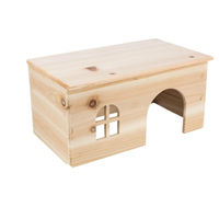 Produktbild von Ollesch Nagerhaus aus Naturholz für Meerschweinchen und Kaninchen 40x20x23cm