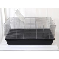 Produktbild von Ollesch Nagerkäfig Sammie aus Draht in Blau und Schwarz 100x55x40 cm
