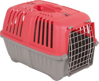 Ollesch Transportbox Praktiko 1 mit Metalltür für Hunde, Katzen und Nager in Rot 48 x 31,5 x 33 cm – Bild 1 von 2