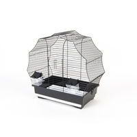 Produktbild von Ollesch Vogelkäfig aus Metall für Vögel Schwarz 48 x 25,5 x 47 cm