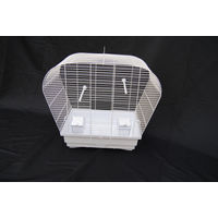 Produktbild von Ollesch Vogelkäfig aus Metall in Weiß für Wellensittiche und Vögel