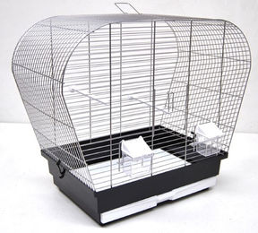 Ollesch Vogelkäfig für Wellensittiche aus Metall Schwarz 60 cm – Bild 1 von 3