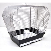 Produktbild von Ollesch Vogelkäfig für Wellensittiche aus Metall Schwarz 60 cm