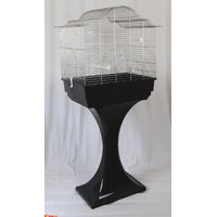 Produktbild von Ollesch Vogelkäfig Sophia mit Ständer aus Metall Schwarz L 57 x B 37 x H 56 cm