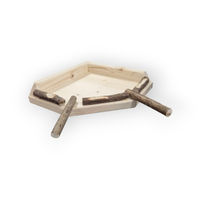 Produktbild von Ollesch Vogelsitzbrett aus Naturholz Größe L 19x19cm