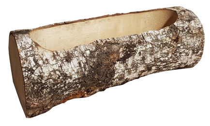 Ollesch XXL Futtertrog und Sandbad aus Holz für Meerschweinchen und Kaninchen in Braun – Bild 1 von 2