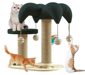 Omgoods 6-in-1 Katzenkratzbaum mit Spielzeug als interaktives Spielcenter für Katzen – Bild 1 von 1