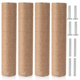 Omgoods Ersatzteil für Kratzbaum aus natürlichem Sisal 30 cm mit M8-Schrauben – Bild 1 von 3