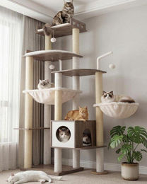 Omgoods Holzkatzenbaum für große Katzen 179cm hoch – Bild 1 von 1