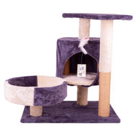 Produktbild von Omgoods Katzenbaum Lyon Kratzbaum mit Liegebereich und Spielzeug
