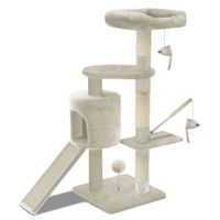 Produktbild von Omgoods Katzenkratzbaum mit Plattformen in Beige 115 cm