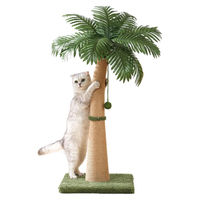 Produktbild von Omgoods Kratzbaum für Wohnungskatzen mit Kratzpfosten und 3 Spielbällen 102 cm hoch
