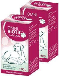 Produktbild von OMNi-BiOTiC CAT & DOG Probiotisches Pulver für Hunde und Katzen zur Unterstützung von Magen-Darm-Trakt und Immunsystem für alle Altersstufen