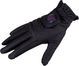 One Equestrian Reithandschuhe aus Leder Schwarz Taille 6,5 Unisex – Bild 1 von 1