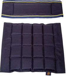 One Equestrian Stuhlkissen mit zwei Klettbanden in Blau – Bild 1 von 1