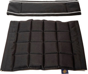 One Equestrian Trust Seat & Back Stuhlpolster schwarz/silber – Bild 1 von 1
