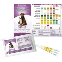 Produktbild von One+Step Urin Teststreifen für Hunde und Katzen zur Prüfung von 10 Gesundheitswerten