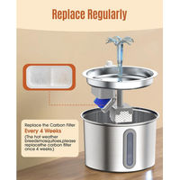Produktbild von Oneisall Trinkbrunnen aus Edelstahl mit Pumpe und Filter 2L - 2 l