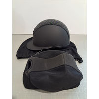 Produktbild von oneK Avance Matt Glitter Black Reithelm Shell-0 MS Schwarz