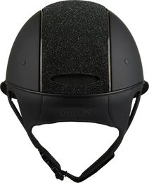 Produktbild von OneK Defender Avance Reithelm mit Glitzer Top Panel in Schwarz