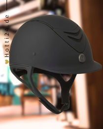 Produktbild von OneK Reithelm Defender Pro Matt Schwarz aus Kunststoff