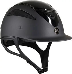 Produktbild von OneK Reithelm für Damen mit Swarovski Verzierungen in Schwarz