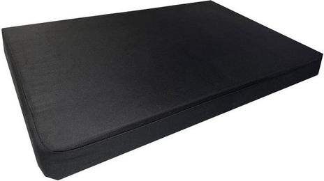 Ooplus Hundematte Hundebett Schwarz aus Polyester 8cm für erwachsene Hunde – Bild 1 von 4