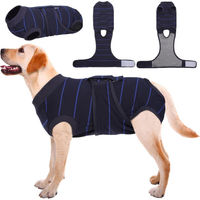 Produktbild von Opawell Hundebody Baumwolle Blau Grösse L Atmungsaktiv für OP und Kastration