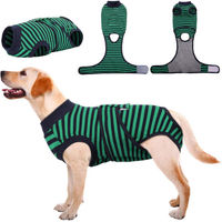 Produktbild von OpK Dog Hundebody Overall als Leckschutz nach Kastration atmungsaktiv Grün XL