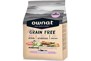 Produktbild von Optima Ownat Just Grain Free Sterilized Katzen Trockenfutter Huhn Adult 3kg - 3 kg