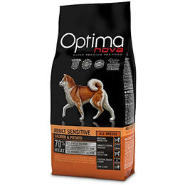 Produktbild von Optimanova Hundefutter Lachs und Sensitive Kartoffeln 12 kg - 12 kg