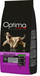 Produktbild von Optimanova Medium Adult Hundefutter Huhn & Reis Monoprotein 12 kg