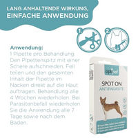 Produktbild von OptiPet Spot-On für Hunde gegen Zecken, Flöhe, Milben und Läuse 18x1,5ml - 18 x 1,5 ml