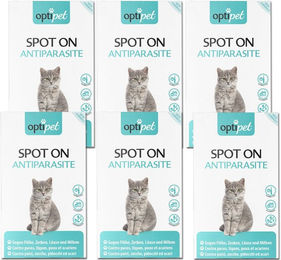 OptiPet Spot On für Katzen gegen Flöhe, Zecken, Milben und Läuse 36x 1ml - 36 x 1 ml – Bild 1 von 13
