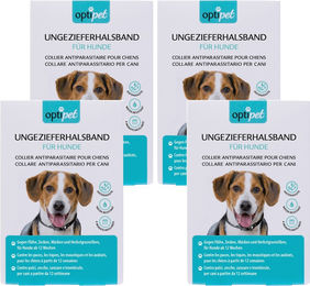 OptiPet Ungezieferhalsband für Hunde gegen Flöhe Zecken Milben und Läuse wasserfest – Bild 1 von 10