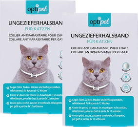 OptiPet Ungezieferhalsband für Katzen gegen Flöhe Zecken und Milben – Bild 1 von 13
