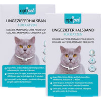 Produktbild von OptiPet Ungezieferhalsband für Katzen gegen Flöhe Zecken und Milben
