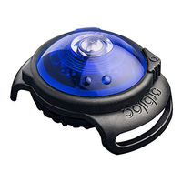 Produktbild von Orbiloc Dog Dual Safety Light LED-Sicherheitslicht für Hunde in Blau mit Befestigungsgummi